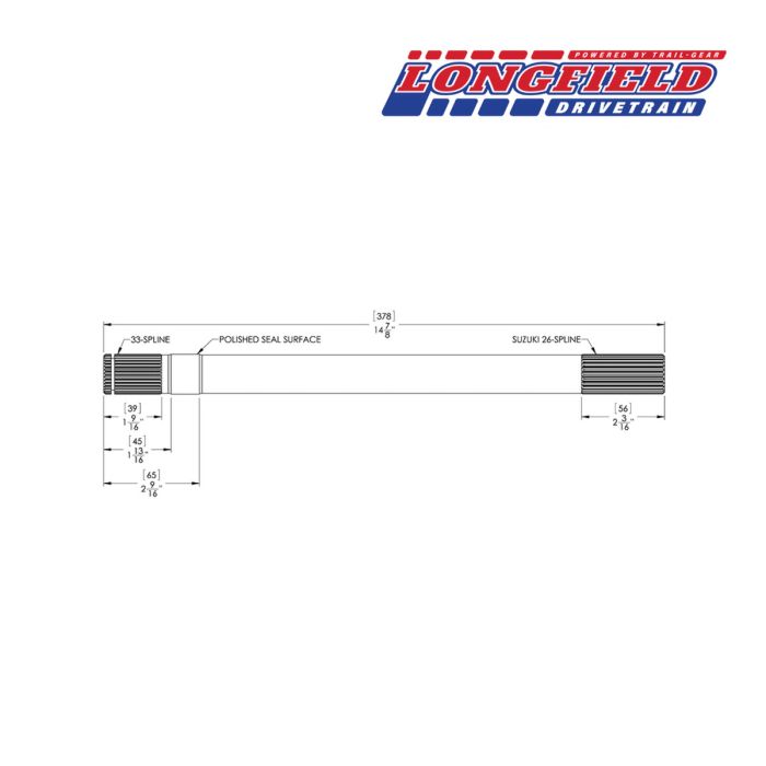 Longfield Samurai Front Axle Shafts
