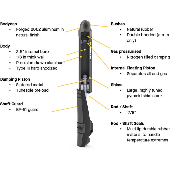 Old Man Emu MT64 Rear Shock Set for 2nd & 3rd Gen Tacoma