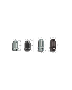 Gorilla Small Diameter (.80") Spline Drive 60­° Conical (Acorn) M12-1.5 Lug Nuts (21138)