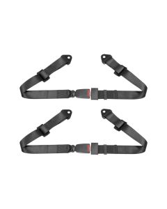Corbeau 2" Black Lap Belt Bolt-In (Set of 2)