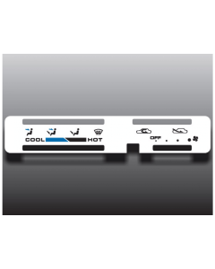 1986-1995 Suzuki Samurai Heater Control Overlay