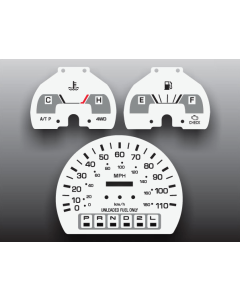 1992-1995 Toyota Pickup/4Runner Gauge Faces, Non-Tach