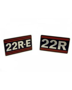 Toyota 22R and 22RE valve Cover Decals