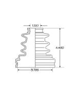 1986-1995 Toyota Pickup,1986-1995 Toyota 4Runner Inner C.V. Boot Kit