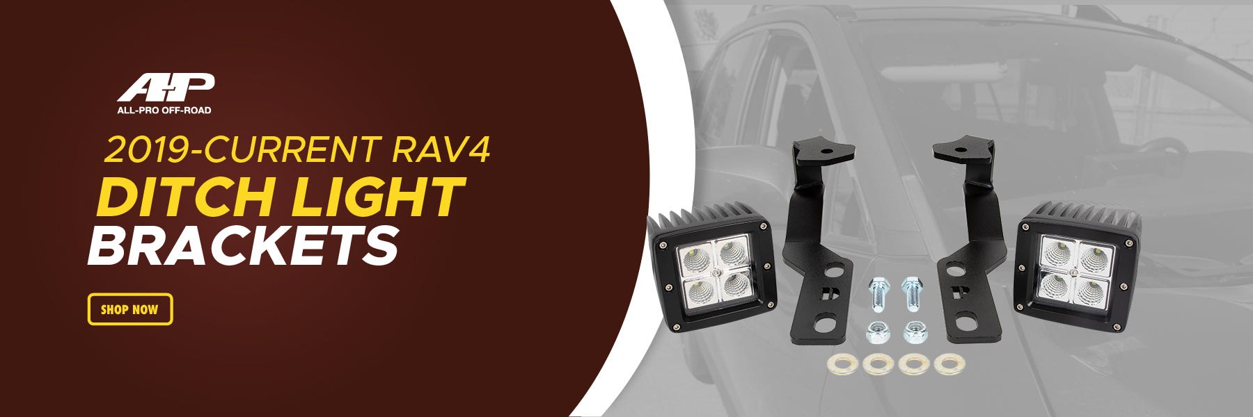 2019-Current RAV4 Ditch Light Brackets
