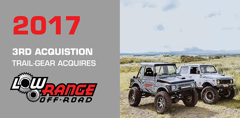 2017 — 3rd Acquisition: Low Range Off-Road