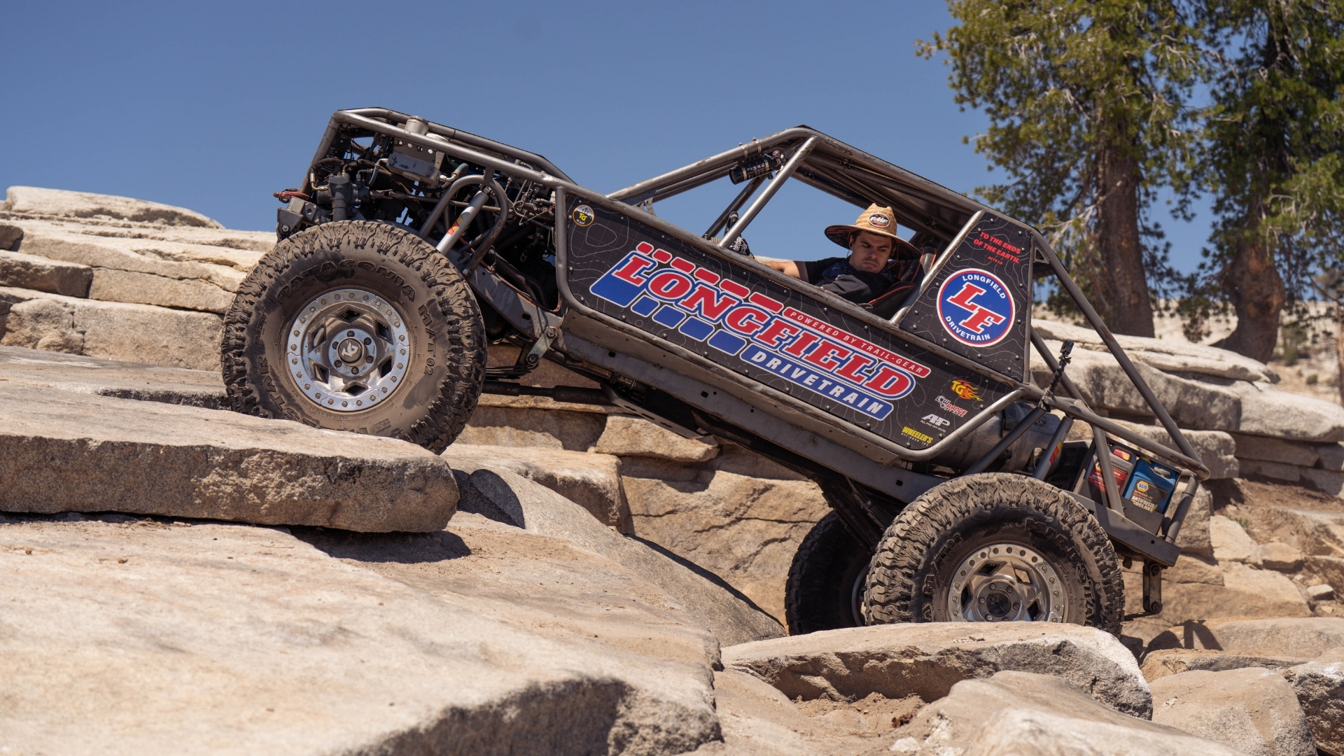 A dune buggy off-road vehicle on rugged terrain