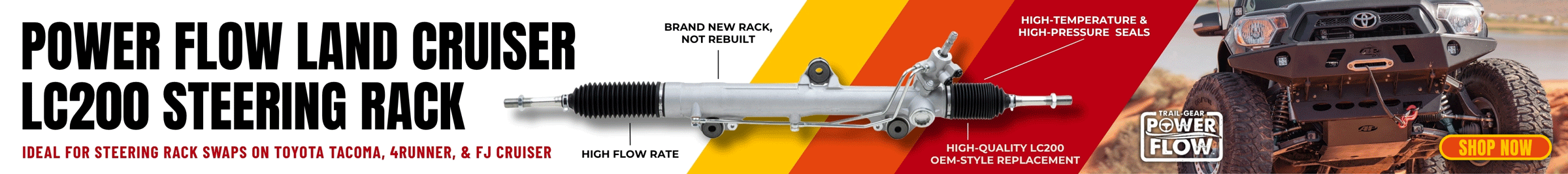 Power Flow Land Cruiser LC200 Steering Rack